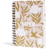 Carnet spirale A6 à ligne thème Love floral 160 pages