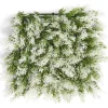 Carré végétal artificiel cyprès vert et blanc 25x25cm clipsable < Gifi New