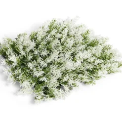 Carré végétal artificiel cyprès vert et blanc 25x25cm clipsable < Gifi New