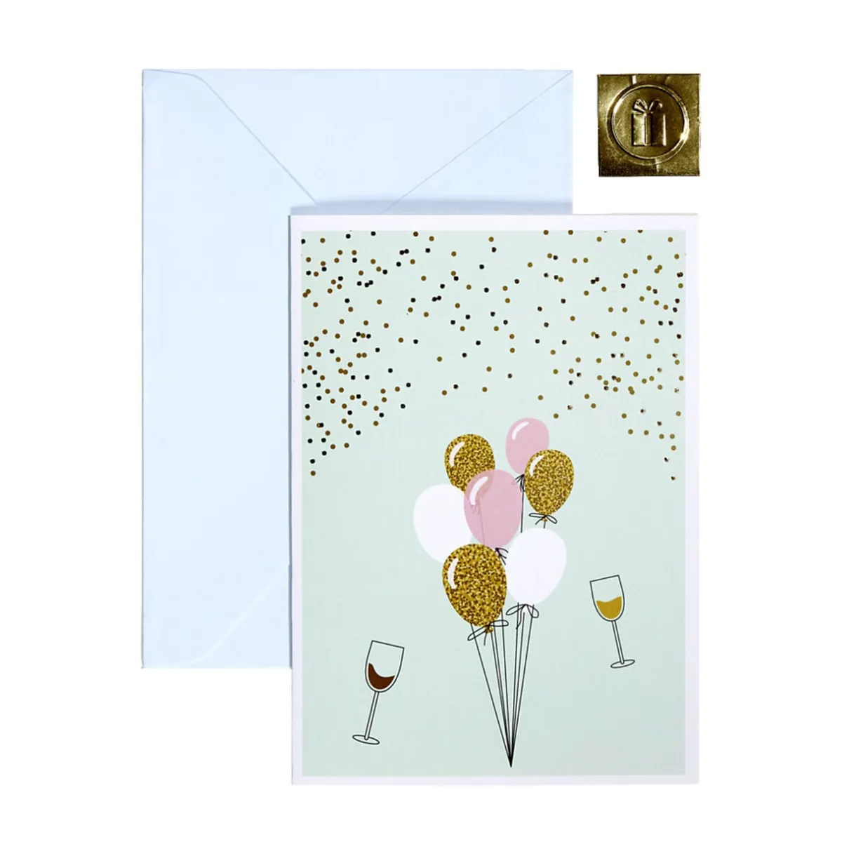 Carte de voeux avec enveloppe 13,3x18,3cm < Gifi Sale