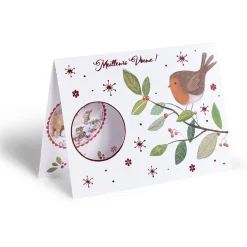 Carte de voeux Noël 12x17cm