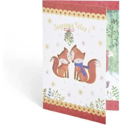 Carte de voeux Noël 12x17cm (plusieurs modèles) < Gifi Hot
