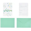 Carte d'invitation feux d'artifice avec enveloppe x 8