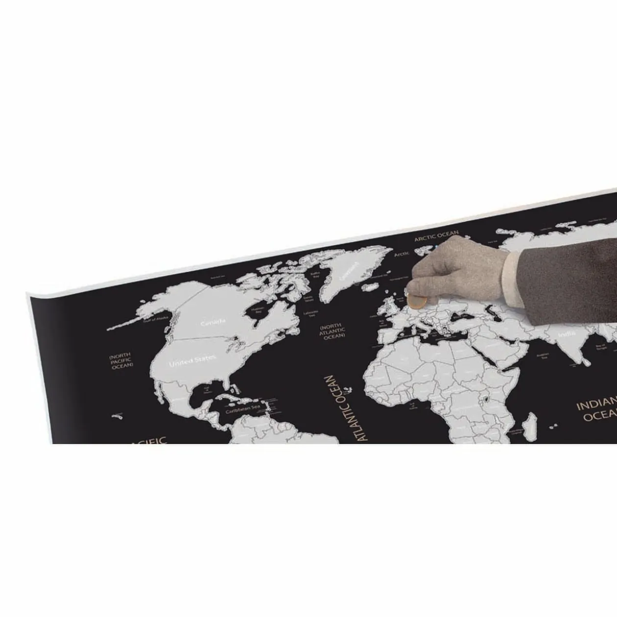Carte du monde à gratter