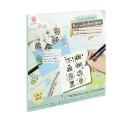 Carte et enveloppe en papier 27,5x27,5