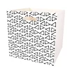Casier Box Cube bois motif géométrique 30x30x30cm (2 modèles)