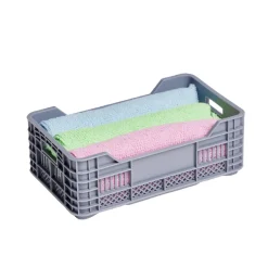Casier plastique gris 17x10xH6cm < Gifi Hot