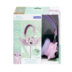 Casque audio enfant filaire Disney Stitch plastique pliable rose