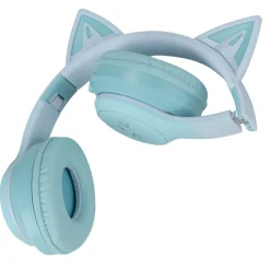 Casque audio enfant oreille chat LED RGB bluetooth USBC et micro (3 modèles)