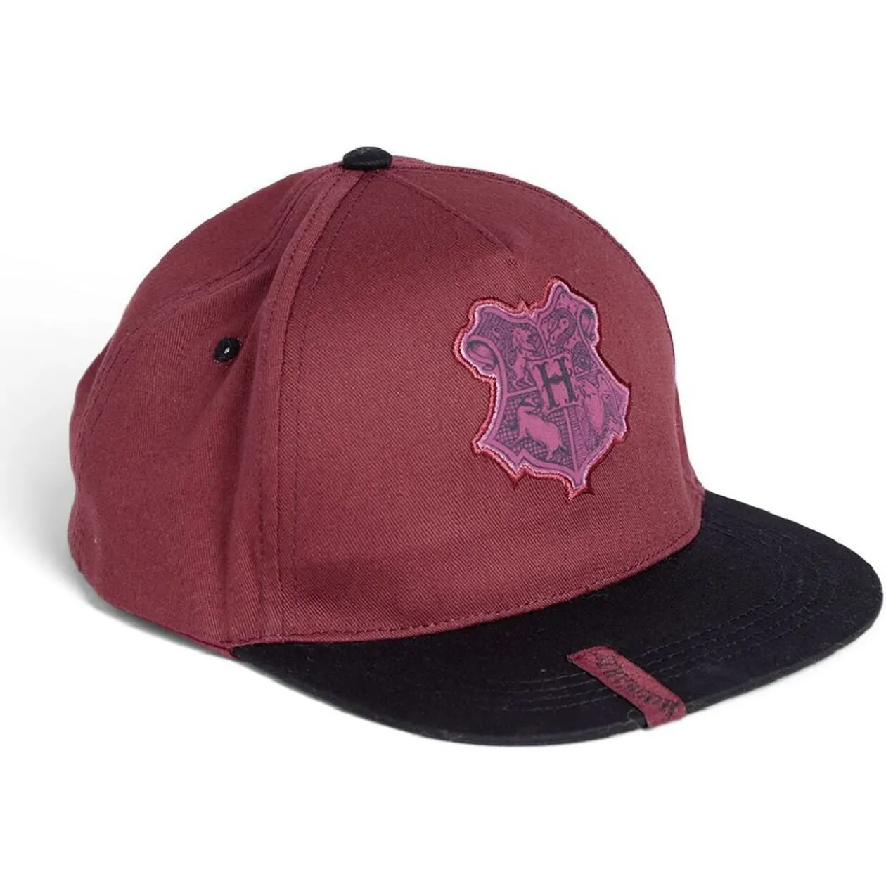 Casquette Harry Potter Hogwarts coton noir et bordeaux