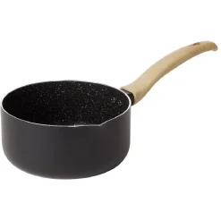 Casserole antiadhérente poignée soft touch beige et noir Ø18cm < Gifi Hot