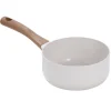 Casserole anti adhésive tous feux manche effet bois Ø18cm (2 modèles)
