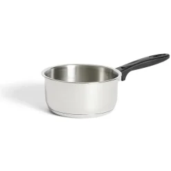 Casserole tous feux dont induction inox gris poignée bakélite Ø18cm < Gifi