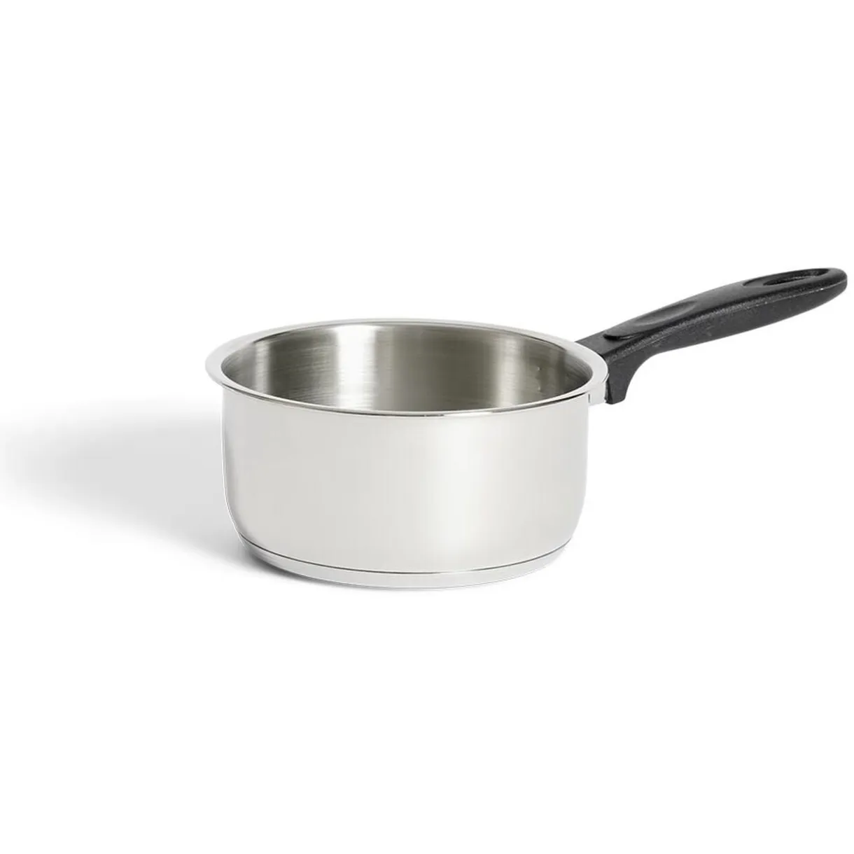 Casserole tous feux dont induction inox gris poignée bakélite Ø18cm < Gifi