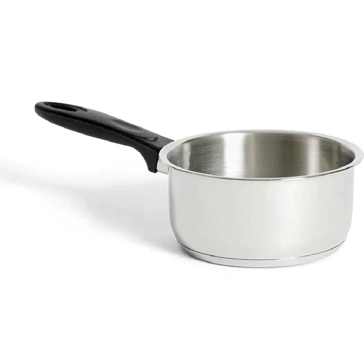 Casserole tous feux dont induction inox gris poignée bakélite Ø18cm < Gifi