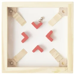 Casse-tête labyrinthe en bois éducatif 7,5xH10cm (5 modèles)