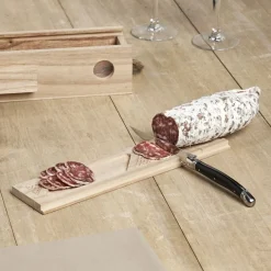 Cave à saucisson bois et couteau < Gifi Best