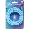Câble de charge USB vers lightning nylon 3m (2 modèles bleu ou violet)