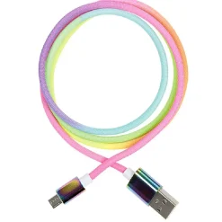 Câble USB-C multicolore charge et transfert de données