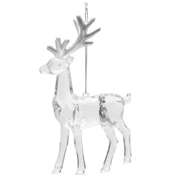 Cerf de Noël acrylique irisé à suspendre H15cm < Gifi Hot
