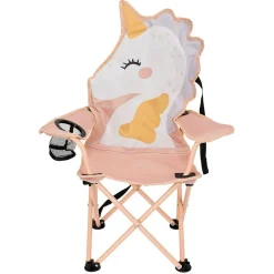 Chaise de camping licorne acier et polyester 55x34xH75cm < Gifi Outlet