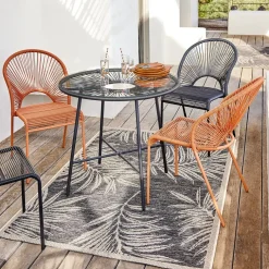 Chaise de jardin filaire Urban orange H86cm < Gifi Best