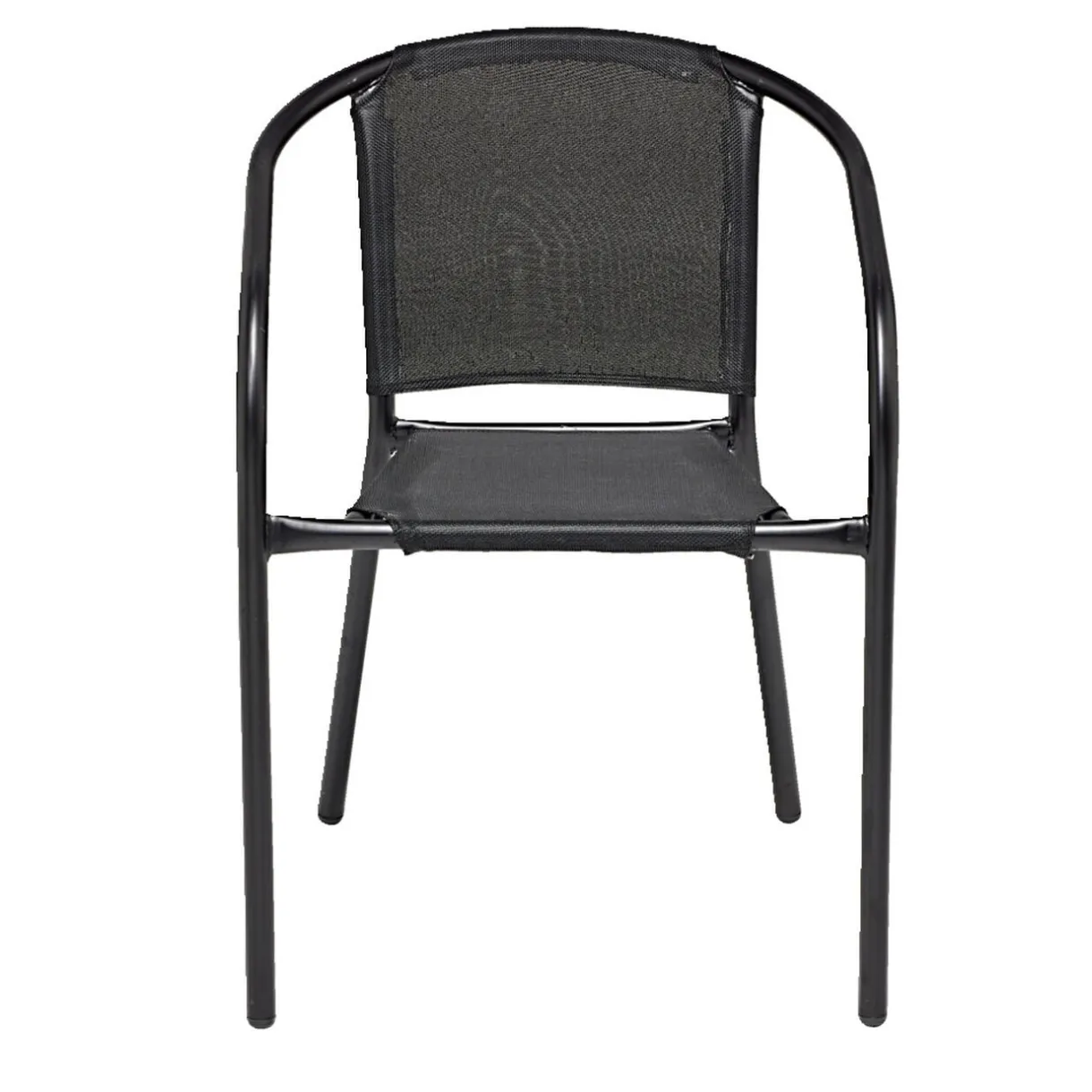 Chaise de jardin Macéo acier et textilène noir 54xP57xH75cm < Gifi Sale