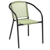 Chaise de jardin Macéo acier noir et textilène vert 54xP57xH75cm < Gifi Hot