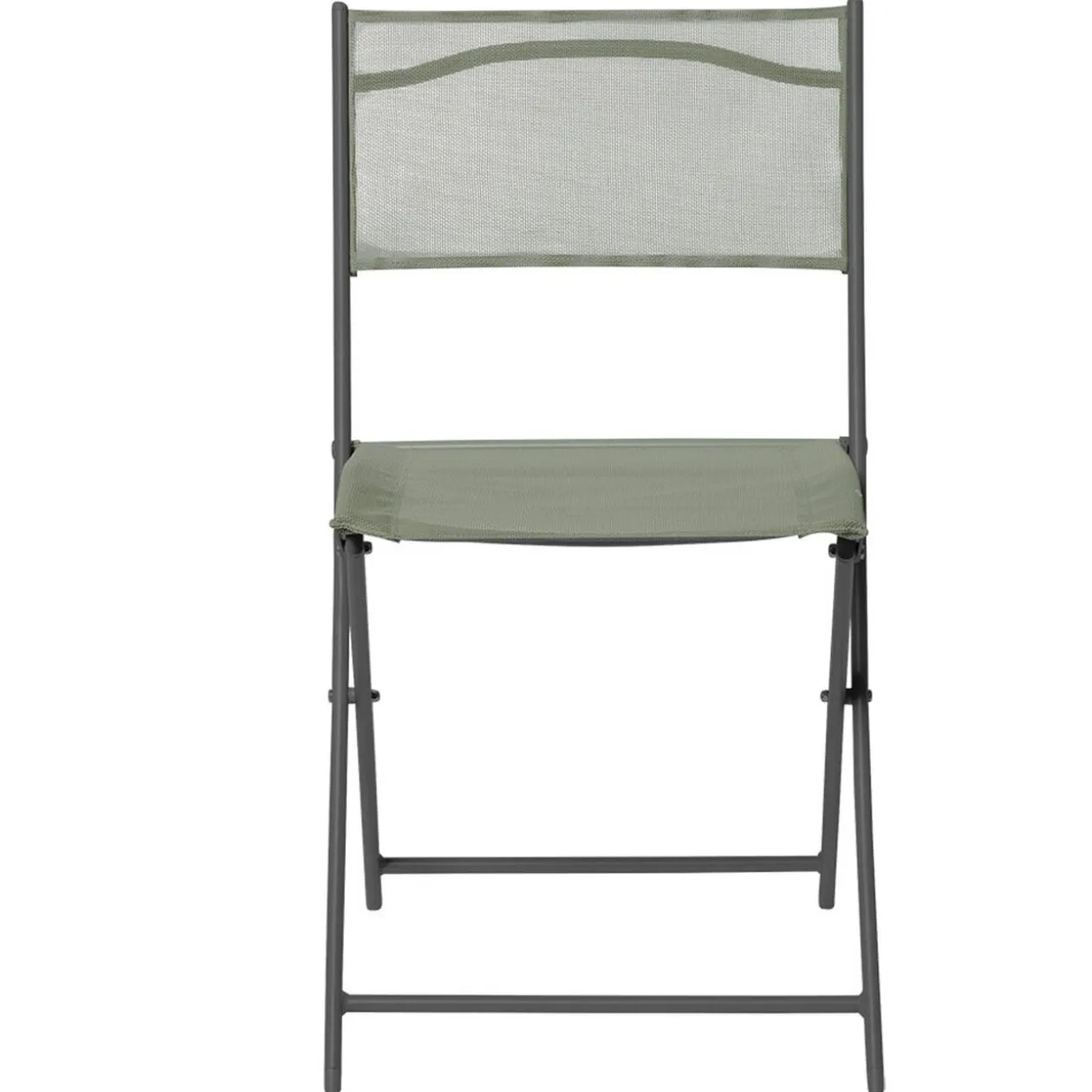 Chaise de jardin pliante London métal textilène vert 45x50xH81cm