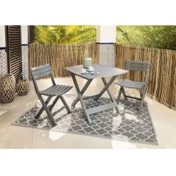 Chaise de jardin pliante Relax plastique gris < Gifi Sale