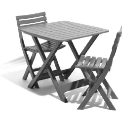 Chaise de jardin pliante Relax plastique gris < Gifi Sale
