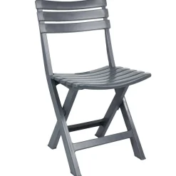 Chaise de jardin pliante Relax plastique gris < Gifi Sale