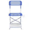 Chaise de jardin pliante Rio acier bleu 41xP46xH81cm