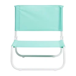 Chaise de plage acier et textilène vert menthe 44x42xH48cm < Gifi New