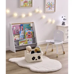 Chaise enfant bois blanc 28x28xH50 < Gifi Clearance
