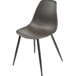 Chaise First assise polypropylène pieds métal noire L42,5xP50xH78,5cm < Gifi Clearance