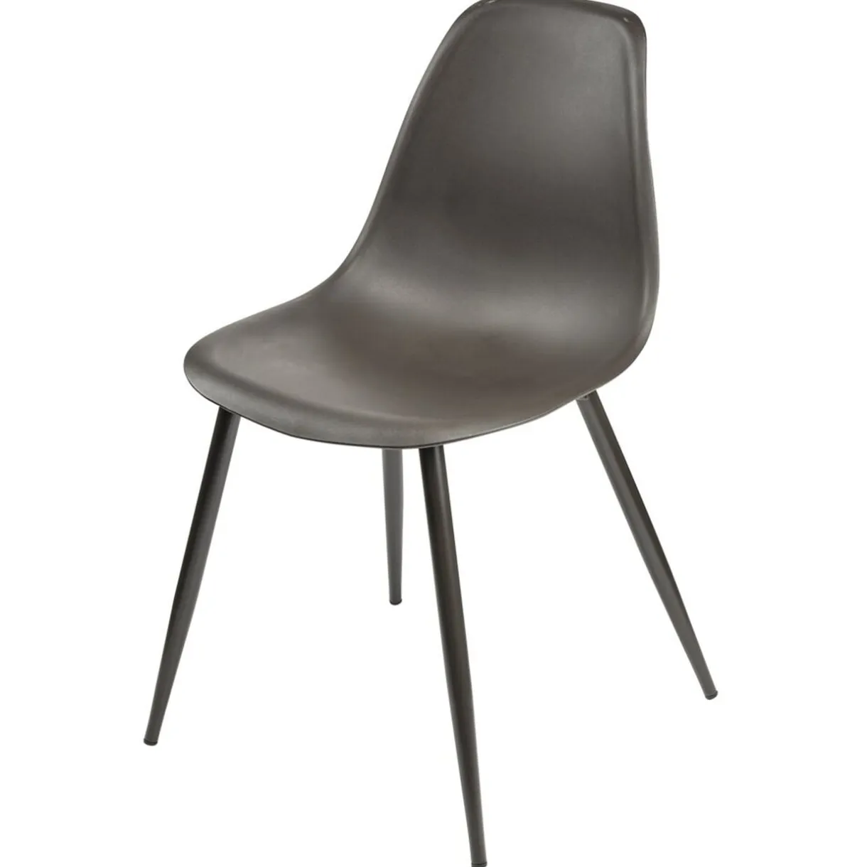 Chaise First assise polypropylène pieds métal noire L42,5xP50xH78,5cm < Gifi Clearance