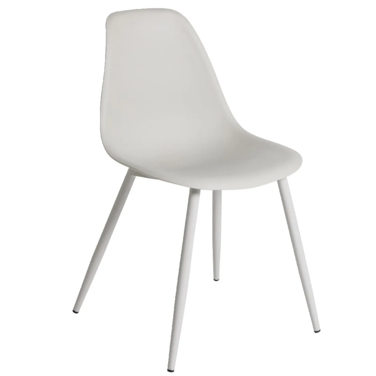 Chaise First métal et plastique gris clair 42,5x50xH78,5cm < Gifi Discount