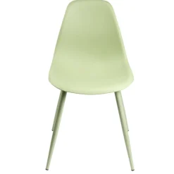 Chaise First métal et plastique vert 42,5xP50xH78,5cm < Gifi Best