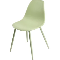 Chaise First métal et plastique vert 42,5xP50xH78,5cm < Gifi Best