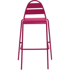 Chaise haute de jardin Fun métal rouge 59x58xH105cm < Gifi Best