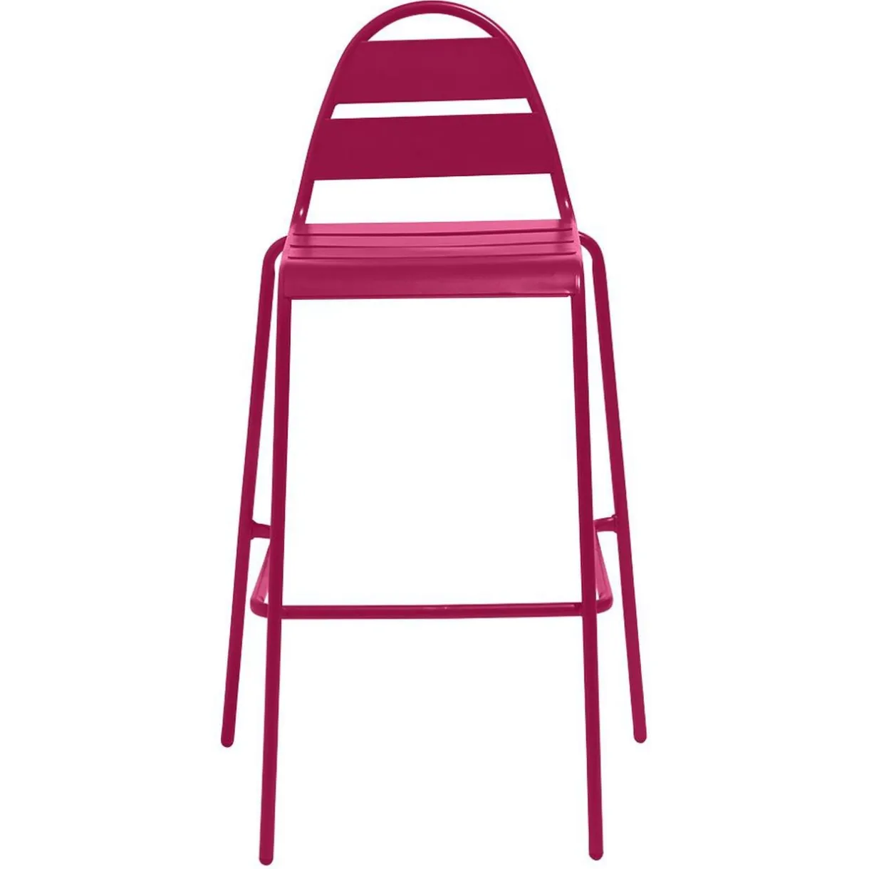 Chaise haute de jardin Fun métal rouge 59x58xH105cm < Gifi Best