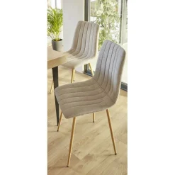 Chaise Joseph grise 54x45xH89cm x2