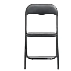 Chaise pliante Tracy métal noir 44x45x79cm