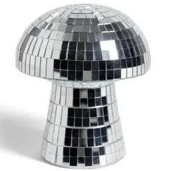 Champignon disco en plastique argenté Ø16xH17,5cm < Gifi New