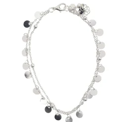 Chaîne cheville avec pampilles métal argenté Ø11cm < Gifi Clearance