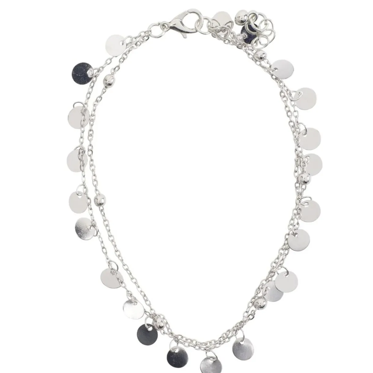 Chaîne cheville avec pampilles métal argenté Ø11cm < Gifi Clearance