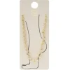 Chaîne cheville pampilles forme grelot métal doré L11cm < Gifi Hot