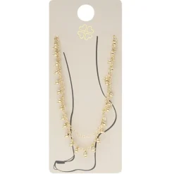 Chaîne cheville pampilles forme grelot métal doré L11cm < Gifi Hot