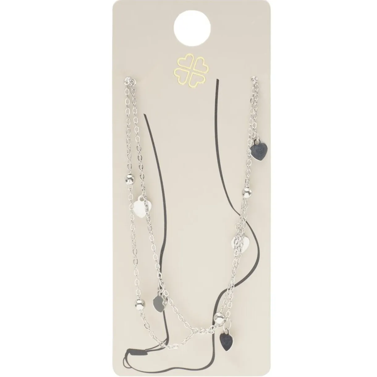 Chaîne cheville 7 pampilles métal argenté Ø11cm < Gifi New
